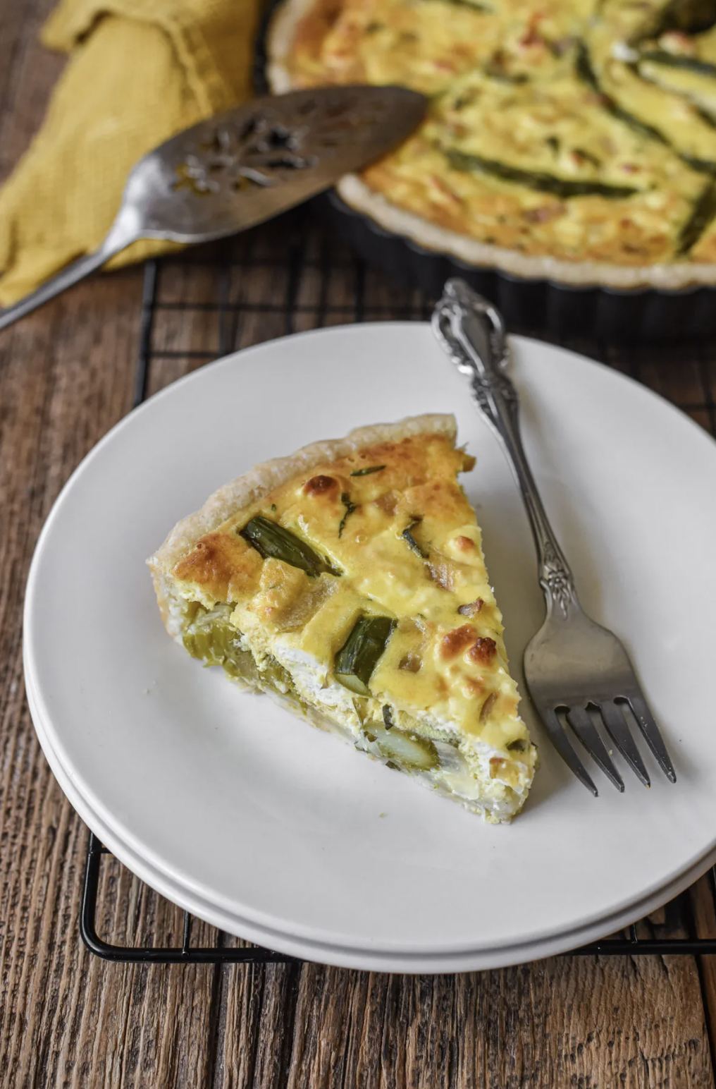 Spring Asparagus and Goat cheese Tart, photo 2