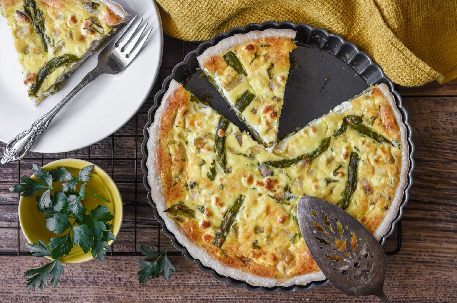 Spring Asparagus and Goat cheese Tart, photo 3