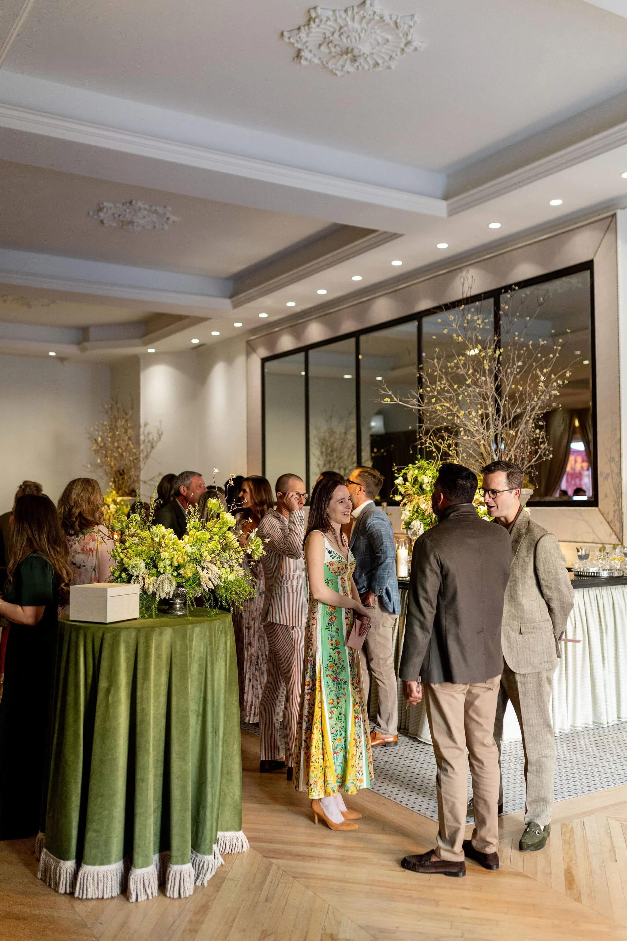 A corporate cocktail hour catered by Vendador