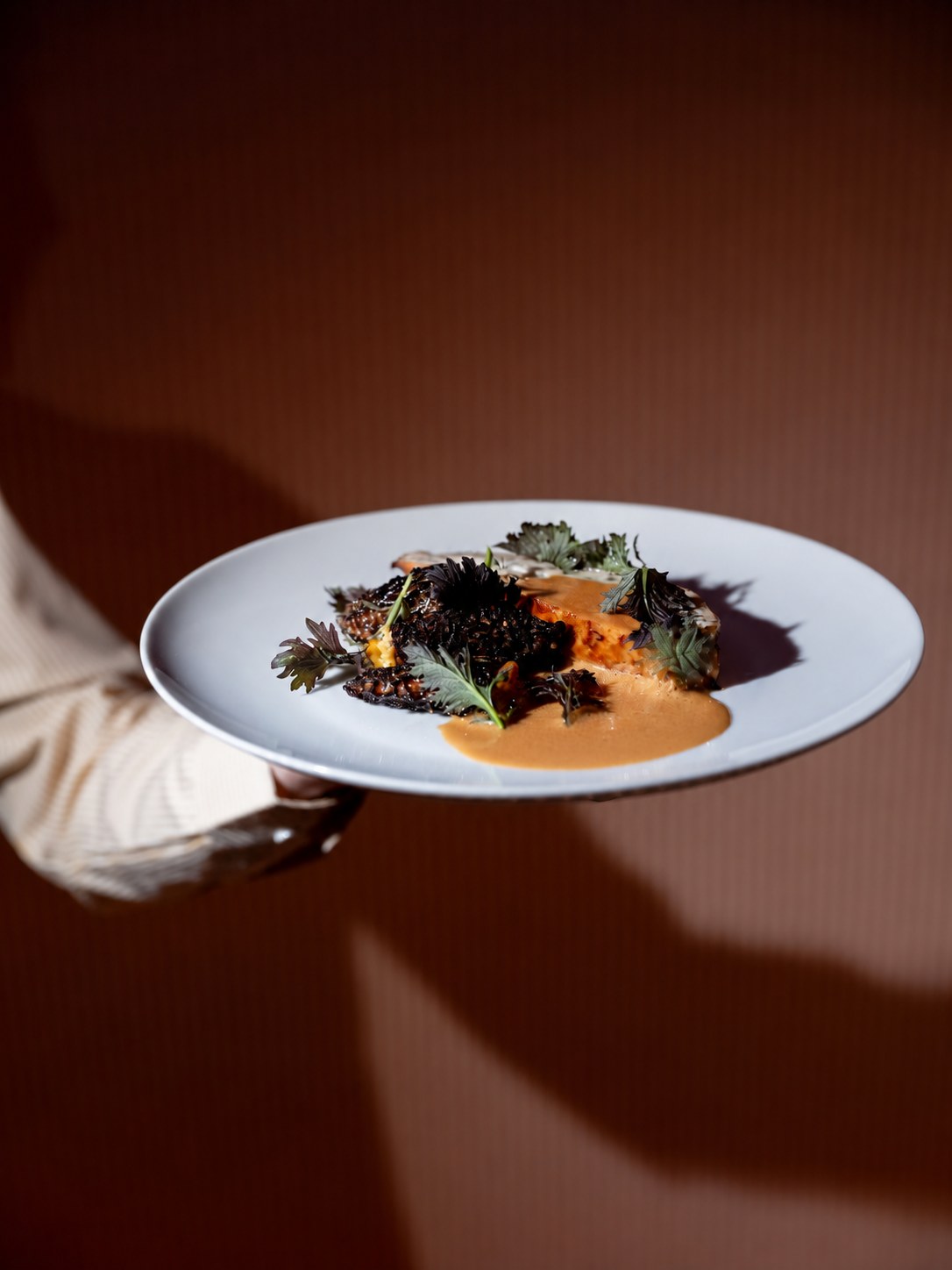 A plate, offered